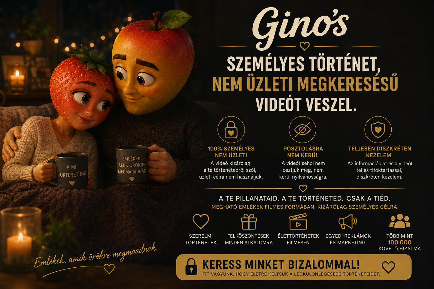 Egyedi videó készítés ajándékba