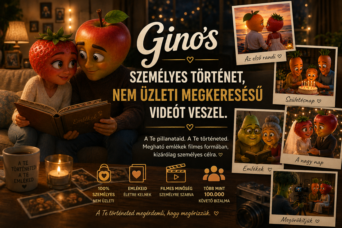 Egyedi videó készítés ajándékba